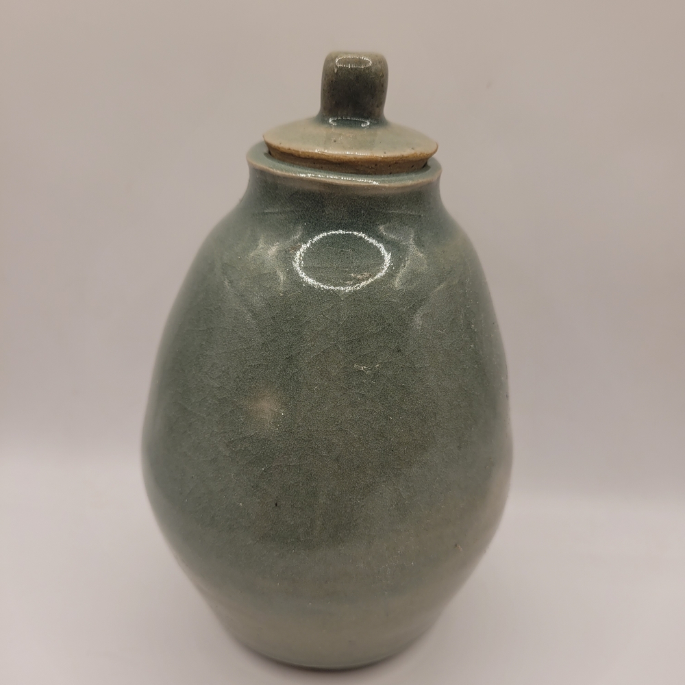 Vintage Studio Ceramic Green Vase